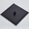 Becola Black Chrome Square Rain Shower Head Ultrathin 2 mm 10インチ選択バスルーム壁天井マウントアーム220401