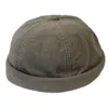 Bonnet/tête de mort casquettes rétro velours côtelé avec bonnet Vintage réglable chapeau de marin Cool beau Docker chaud DropshipBeanie/tête de mort Chur22