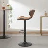 Meubles GIVENUSMYF Retro Tech Tabouret de Bar en Tissu Ensemble de 2 Barre pivotante à Hauteur de comptoir Gris avec 360° et siège relevable pour Salon Salle à Manger