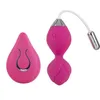 Секс -игрушки масагер беспроводной пульт дистанционного управления яйцом, прыгающий многочастотный вибрации розовые лепестки женского мастурбации, сокращают продукты для взрослых интенсивного мяча IV3K