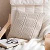 Cushion/Decorative Pillow Handmade Knit Pillowcase Wool Knitting Cushion Cover Decorate Knitted Case Nordic Crochet CaseCushion/Decorative