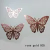 Party Decoration 36pcs/lot 3D Double Layer Decorative Butterfly For Balloon Bedroom Curtain Fake Flower Craft Decor PVC ButterfliesParty