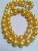 Pendant Necklaces Sell 12-13mm Natural Akoya Yellow Pearl Necklace Bracelet SetPendant PendantPendant
