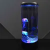 USB Power Jellyfish Mood Desk Bedside Lamp Fantasy Aquarium Hypnotic Color Changing Kids LED Night Light Home Decor H220423