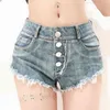 Été 673 # Jeans Shorts pour femmes Pantalons Coréen Night Club Sexy Taille haute Trou