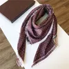 2023 High quality Scarf For Men and Women Oversized Classic Check Shawls Scarves Designer luxury Gold silver thread plaid Soft com5355421