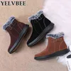 Boot Short Plush Women 2022 Snow Warm Fur Ankle Shoe Designer Winter Casual Chelsea Low Heel Suede Sport Mujer 220805