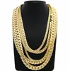Miami Cuban link Chain 10mm Necklace 14k Gold GF 24quot0125626211