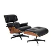 Meubles de salon Eames peau de vache derme rotation chaise roulante salon nordique unique canapé design chaise simple chaises de loisirs modernes