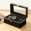 Rectangle Wooden Watch Box Storage 3Bit Watches Organizer Display Package Case Glass Cabinet Luxury Wood Casket For 2207019516773