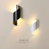 Wall Lamp Modern Creative Black White Lamps For Study Bedside Aisle Corridor Background Stairs Deco Lights Indoor Lighting LuminaireWall