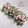 100cm 50cm Flower Wedding Road Lead Flowers Long Table Centerpieces Flower Arch door lintel silk rose wedding party backdrops decoration