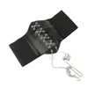 Cinturones Cool Push Up Eyelet Body Shaper Belt Ligero Mujer Color sólido para uso diario Cinturones
