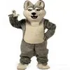 Professionelle Fabrik Halloween Husky Hund Maskottchen Kostüm Kleidung Karneval Erwachsene Fursuit Cartoon Kleid