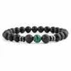 Clasic Deisgn 8MM Natural Stone Lava Beads Strands Bracciale Gioielli di alta qualità per uomo Donna regalo