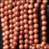 Stone Loose Beads Jewelry Good Quality Natural Gold Sand Round 16" Per Strand 4 6 8 10 Mm Pick Size For Dyi Making Drop Delivery 2021 4Whsm