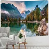 Tapestry Mountain And River Landscape Painting Carpet Wall Hanging Nature Bohem