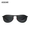 KDEAM Rimless Oval Mens Solglasögon Polariserad TR90 Material Fram TAC Polarisation Lense Soft Rubber Foot Cover 220725