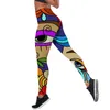 Mulheres leggings estilo boêmio impresso cintura alta elasticidade legging 3d animal fitness pant para calças de jogging femininas w220617