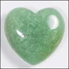 Stone Loose Beads Jewelry 25Mm Love Hearts Natural Crystal Craft Ornaments Quartz Healing Crystals Energy Reiki Gem Living Room Decoration D