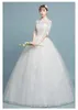 Popular Half Sleeve High Collar Bride Dress Simple Pattern Embroidery Sexy Backless Lace Wedding Gowns6304092