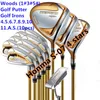 Neuer Golfschläger HONMA S-07 4-Sterne-Golf-Komplettschläger mit Graphitschaft, Driver + Fairwayholz + Eisen + Putter und Schlägerkopfabdeckung