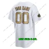Custom 2022 All-Star Game Gold Baseball Jersey 13 Dansby Acuna Jr.