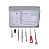 USA Stock Rosin Tool Kit Accesorios de bolsas de concentración Tallado de tallado con caja de herramientas de dab de metal de silicona
