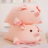 40/50/60/80 cm Squish cochon peluche poupée couché en peluche cochon jouet Animal doux peluche oreiller coussin enfants bébé réconfortant cadeau 220409