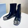 Fashion Valentino Boots rotonda del progettista della piattaforma delle donne di All Star lusso informale Mostra Appartamenti spessa suola in cuoio autentico calza il formato