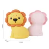 Luci notturne Lion Light Silicone Ricaricabile Camera da letto Comodino Dormire Accarezzando Bella morbida Alimentazione per bambini Lampada da tavolo per la cura degli occhi 1200mAh BatteryNight