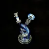 7 inch Small bongs recyclers dab rig hookah glass water pipes