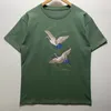 メンズデザイナーTシャツ女性トップクレーンレター印刷ティーサマー夏のTシャツマンカジュアルヒップホップ短袖高品質のストリートウェアクルーネックコットントップスプラスサイズ