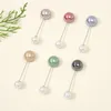 6pcs Spilla multicolore Hijab Pins Sciarpa all'ingrosso alla moda Clip Musulmano Hijab Spilla da balia Gioielli