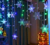Strings Weihnachten Indoor Outdoor Snowflake LED LED Sade Light Holiday Party Vorhang Girland für Jahr Dekor