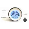 Wall Clocks Colors Plastic Digital LCD Temperature Humidity Time Function Clock Indoor Weather Station Meter Tester Backlight ClocksWall