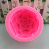 Aromaterapia vela silicone molde 3d lotus forma de sabão molde diy form bolo de decoração de bolo 220721