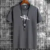 Jfuncy Summer Cotton Man T-shirts Fashion Print T-shirt för män överdimensionerad kortärmad avslappnad herabens Tshirt Top Tees 220520