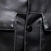 Automne mâle brillant veste en cuir de haute qualité mode PU veste hommes en cuir artificiel manteaux moto veste S3XL 220816