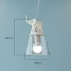 Lampes suspendues plafond nordique lumières LED résine éléphant déco en attente éclairage salon enfants suspendus LightPendant