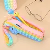 Decompression Toy Pencil Case Fidget toys Pop Pencil Box Bubble Silicon Popper Stationery Storage Bag