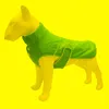 Chien vêtements automne et hiver chaud gros vêtements polaire manteau réfléchissant rayé vêtements chien