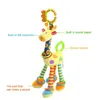 소프트 기린 동물 핸드벨 딸랑이 봉제 4 색 유아 개발 핸들 장난감 테이더 베이비 장난감
