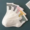 Socks & Hosiery White Striped Harajuku Cute Hip Hop Designer Streetwear Fashion Cotton Women Calcetines Skarpetki Meias Femme Chaussettes