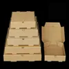 Fabrikanten leveren blanco pizzadoos aan aanpassen Gegolfde papier Flip Food Packaging Boxes Dough Pizza Burger Snack Recycled Materials Pizzas Containers