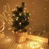 Strängar 5/10m LED -stränglampor Garland Street Fairy Lamps Christmas Outdoor Remote For Patio Garden Home Tree Wedding Decorationled