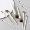 10 pièces ensemble de pinceaux de maquillage Design blanc poils souples pinceaux cosmétiques fond de teint poudre correcteur fard à paupières ensembles de pinceaux pour le maquillage