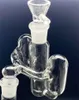 Accessorio per narghilè in vetro grigio da 18 mm Retriever per ciotola di tabacco per asta di quarzo Bong Dab Rig