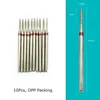 HYTOOS 10pcsSet Nail Drill Bits Diamond Cutters Manicure Cuticle Burr Milling Cutter for Pedicure Nails Accessories Tools 220812