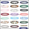 Fili di perline Bracciali Gioielli Pietre preziose naturali Cristallo curativo Perline rotonde Agata Ametista Anguria Quarzo rosa Morgan Stone Malachite